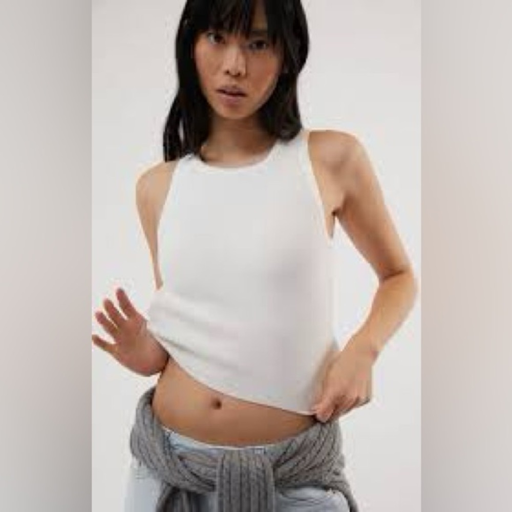 L.A. Hearts downtown white soft tank top women’s size XL modern new with tags